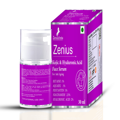 Zenius Kojic & Hyaluronic Acid serum for Anti Ageing