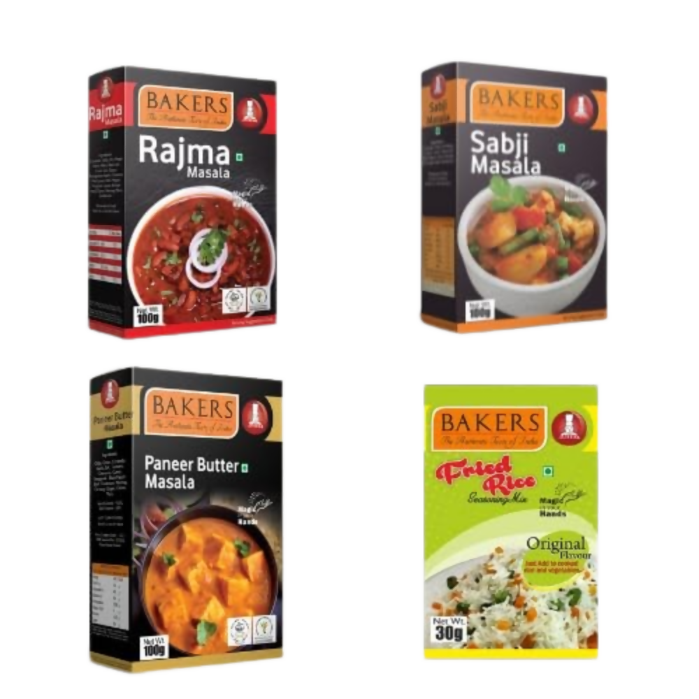 BAKERS Paneer Butter Masala , Rajma Masala , Sabzi Masala , Fried Rice Mix