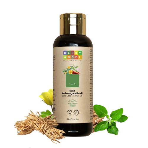 Herby Angel Bala Ashwagandhadi Body Massage Oil for Baby
