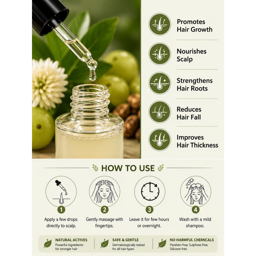 THE LIVING CO. Shikakai + Bhringraj Stimulating Scalp Serum