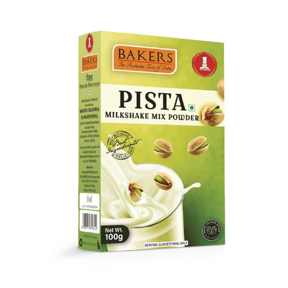 BAKERS Premium Milk Shake Mix - Vanilla, Rose, Pista & Strawberry