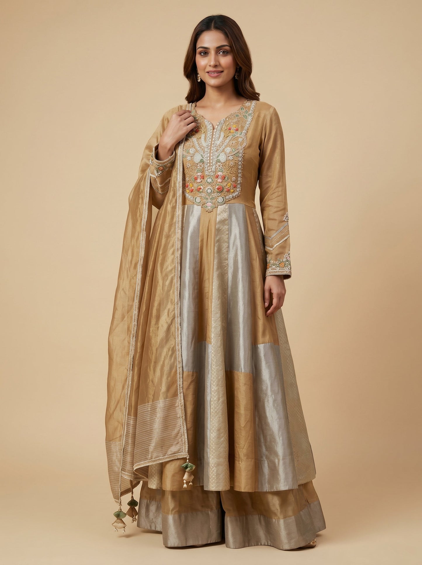 Radiant Gold Anarkali