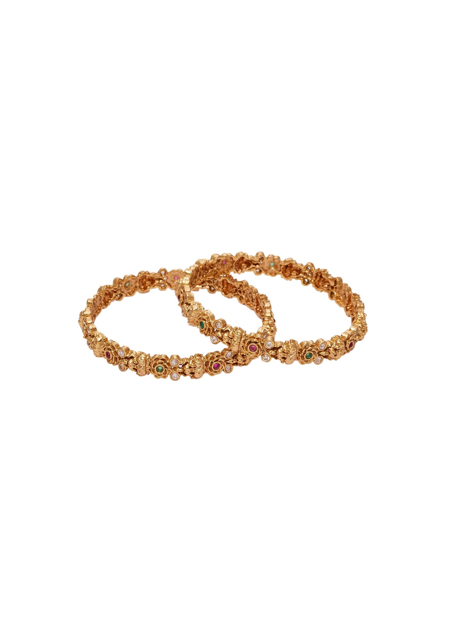 Rajwadi Kundan Bangles