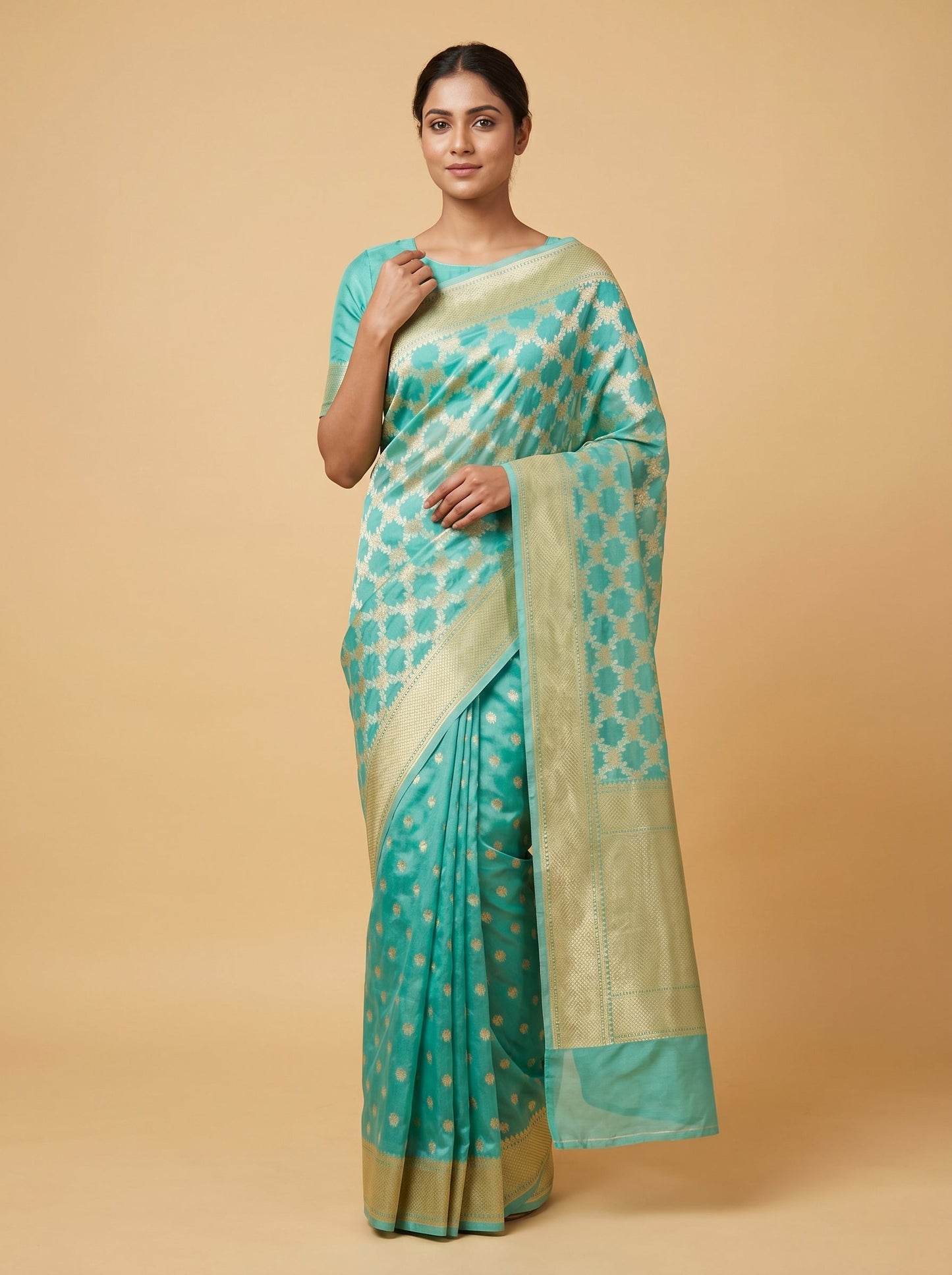 Rama Green Legacy Handloom Saree