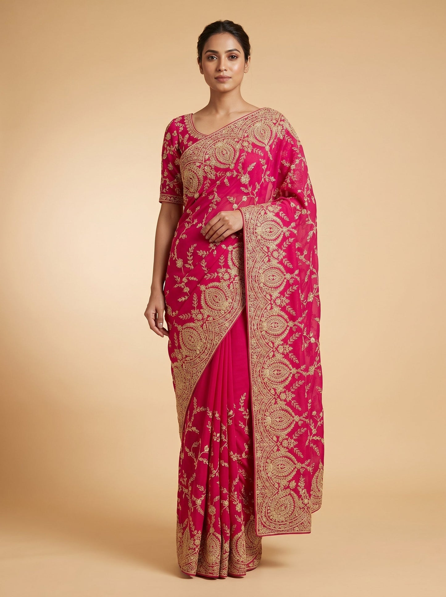 Rani Bloom Radiance Saree