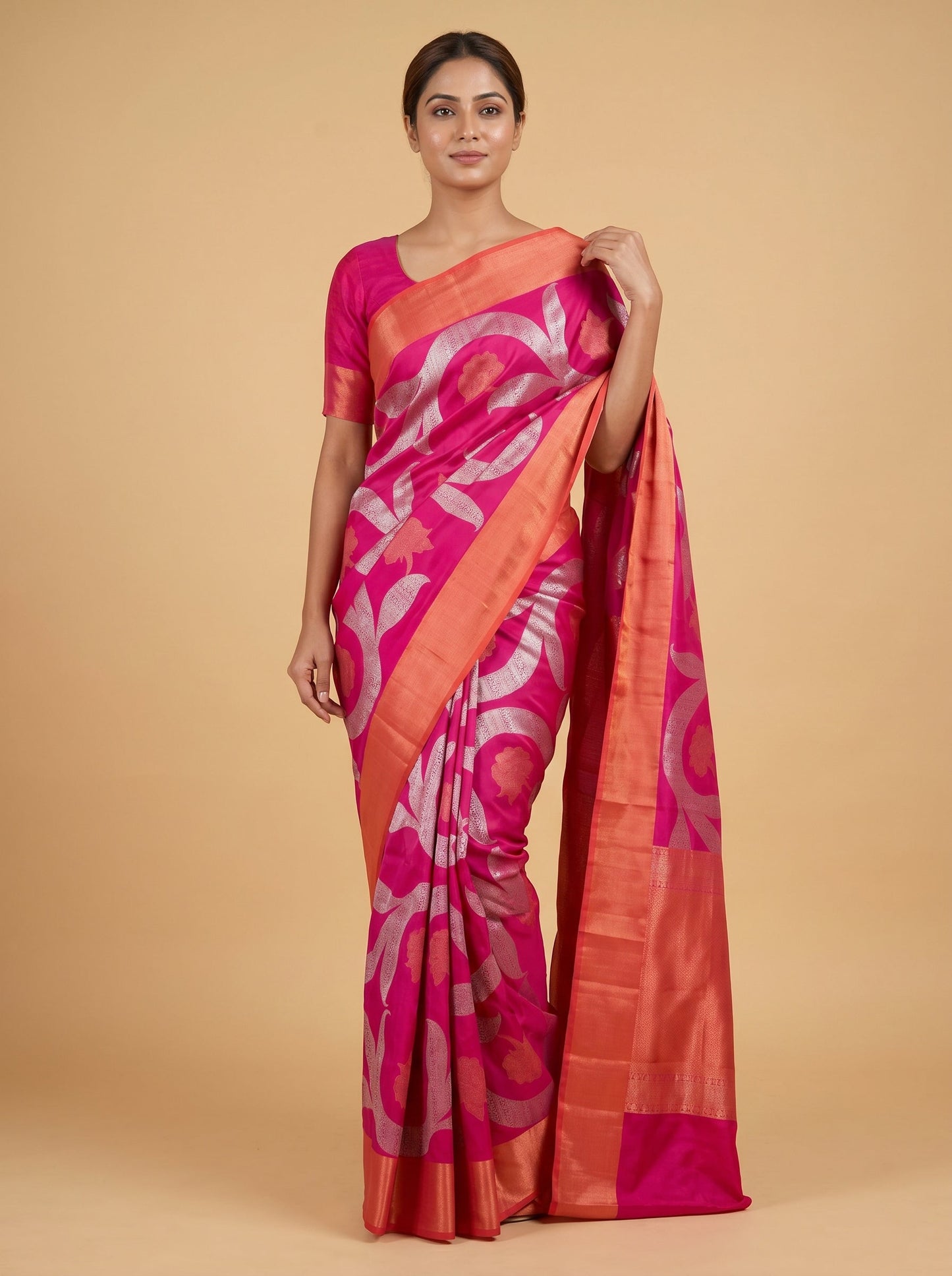 Rani Bright Expression Handloom Saree
