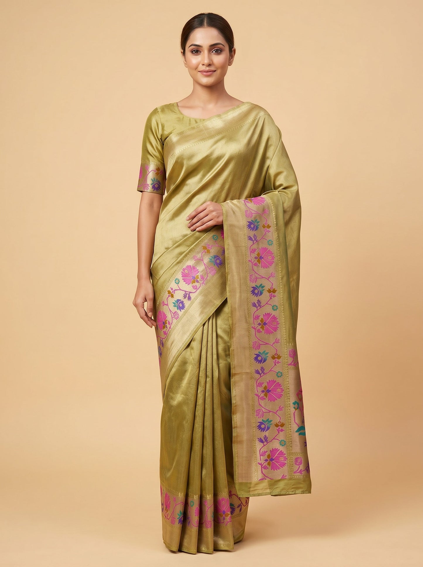 Rani Glow Handloom Saree