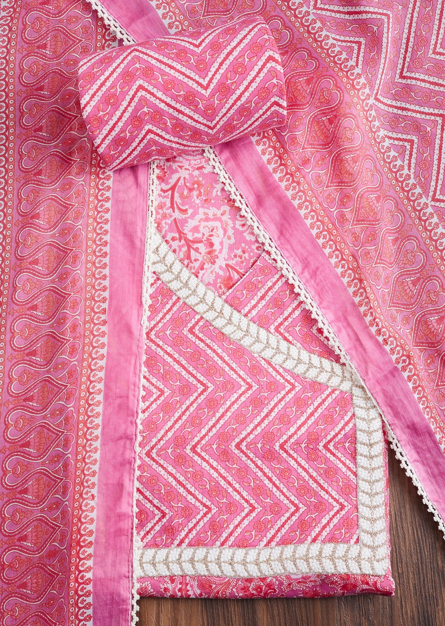 Rani Pink Cotton Suit Set