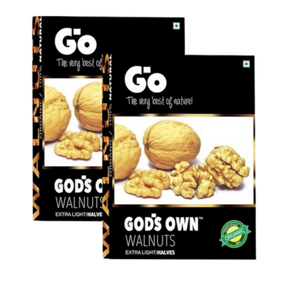 Go Organic Walnut Kernels  Extra Light Halves - Mildy, Earthy