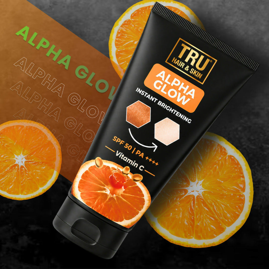 Tru Hair & Skin Alpha Glow Instant Brightening Spf 50 Pa+++