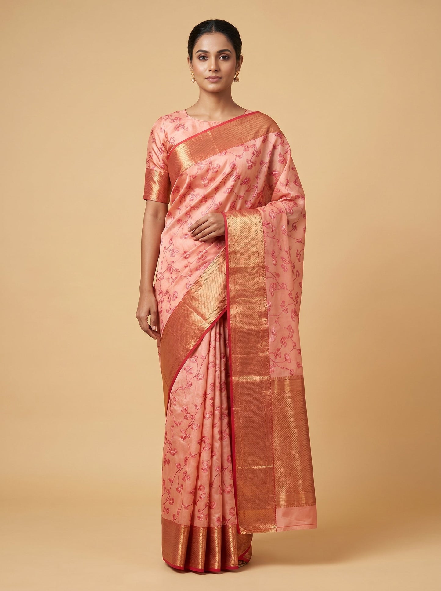 Red Strong Loom Handloom Saree