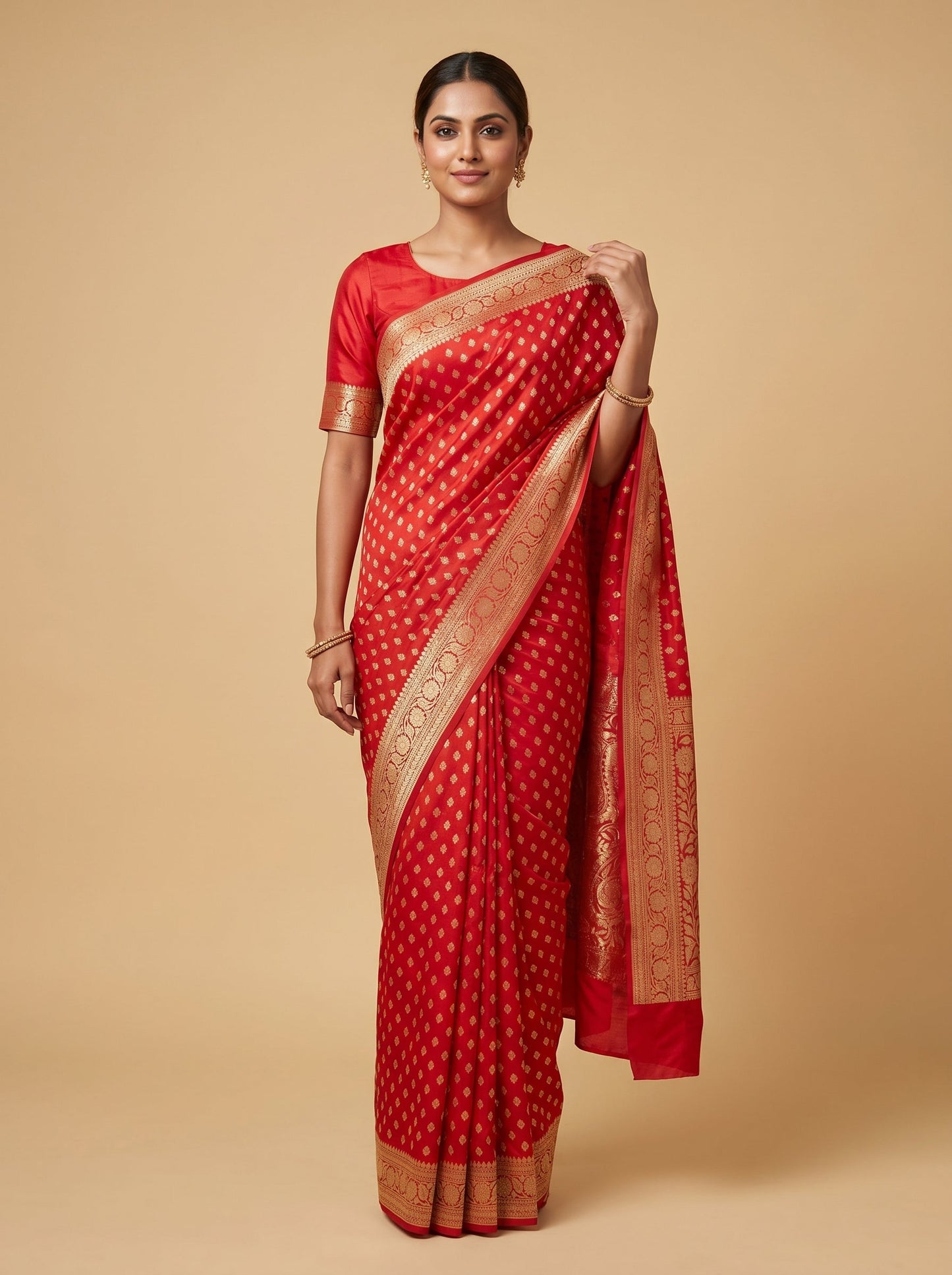 Red Refined Saree