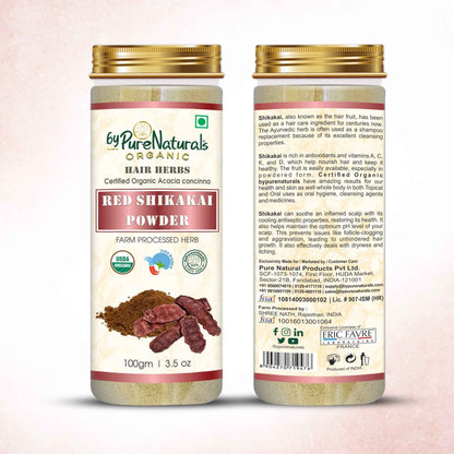 byPureNaturals Organic Red Shikakai Powder
