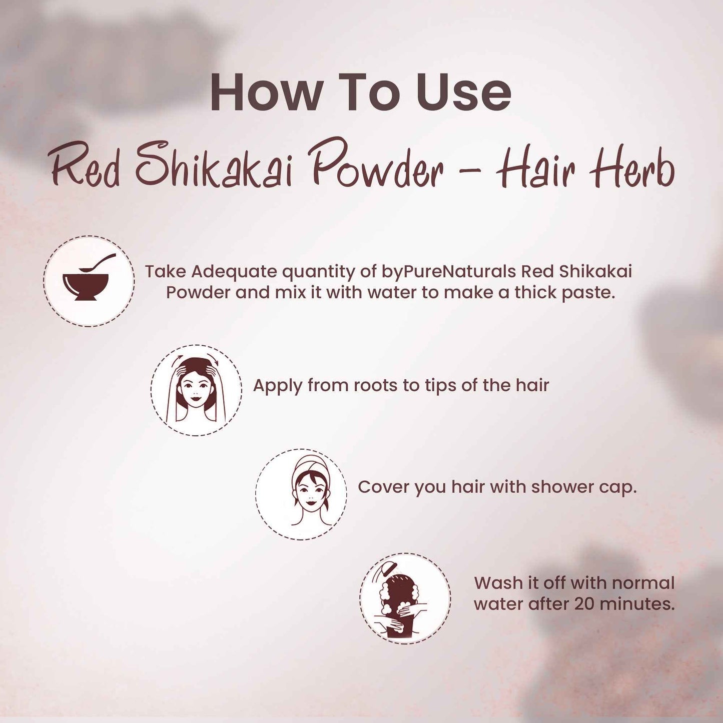 byPureNaturals Organic Red Shikakai Powder