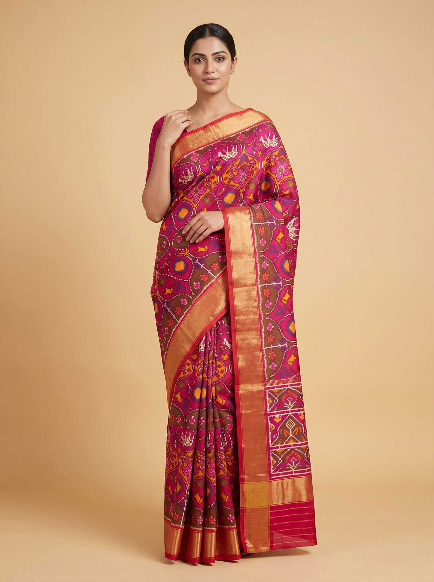 Red Royal Loom Saree