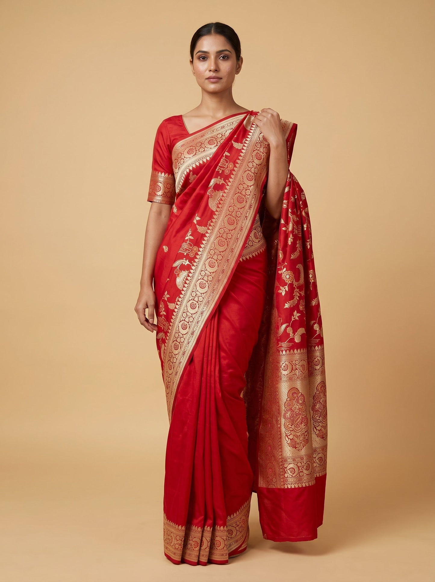 Red Signature Luxe Handloom Saree