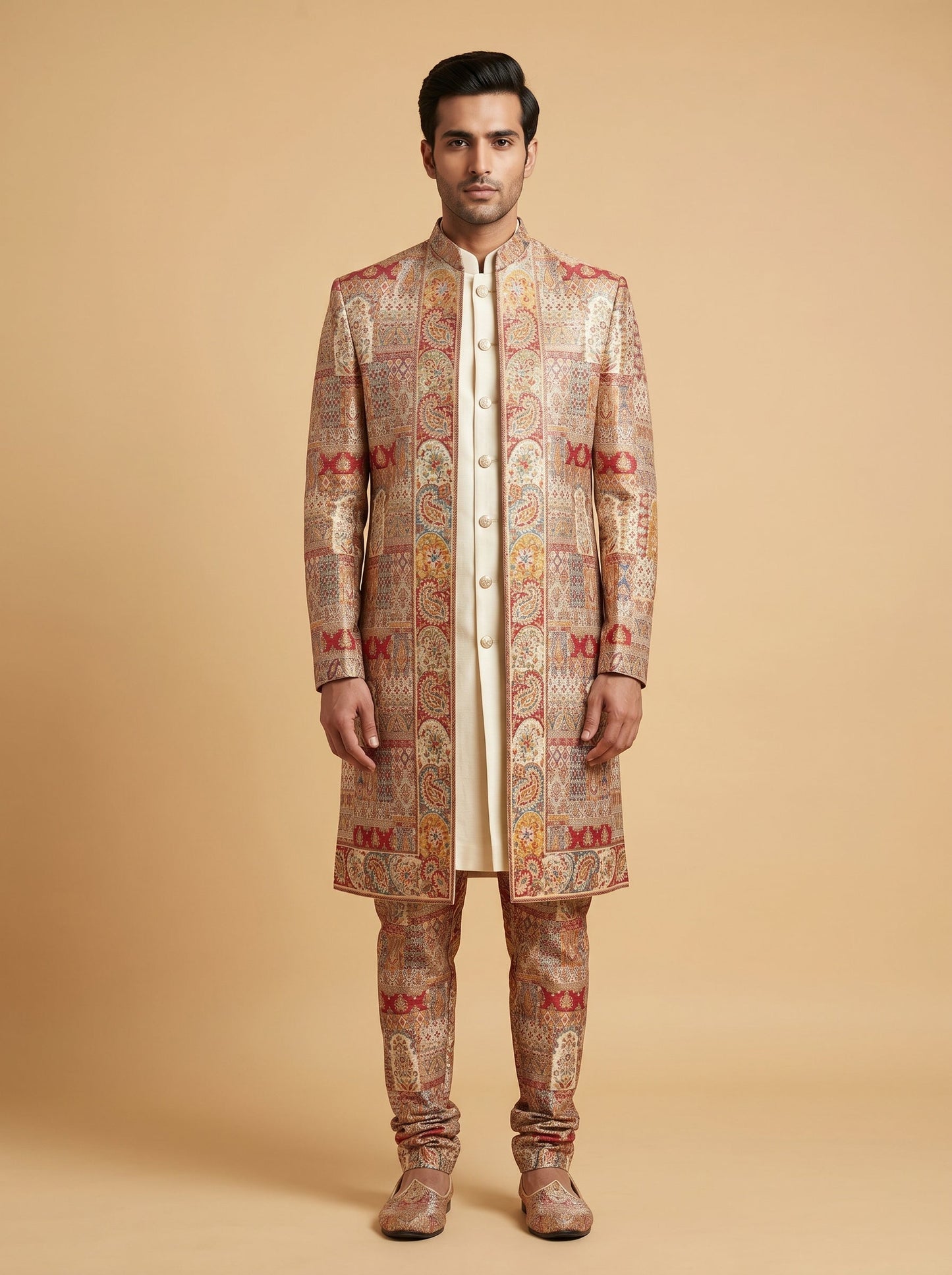 Red Wedding Sherwani