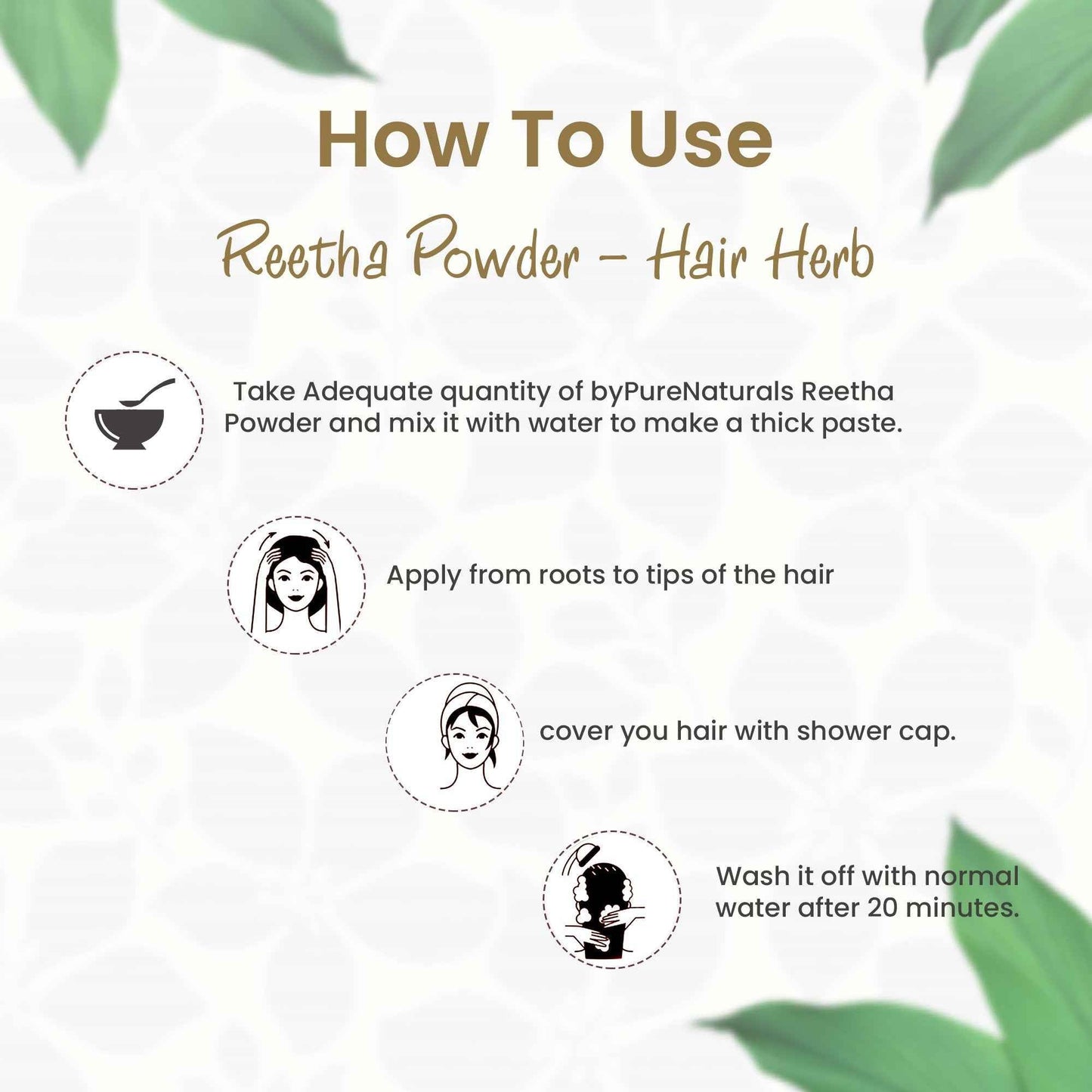 byPureNaturals Organic Reetha Powder