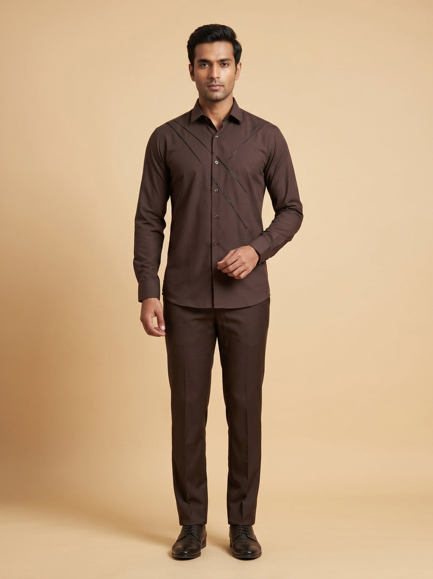 Rich Brown Linen Shirt