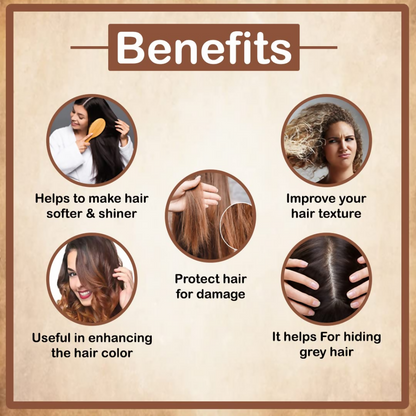 VedicAyurveda Henna Hair Color - Chestnut Brown