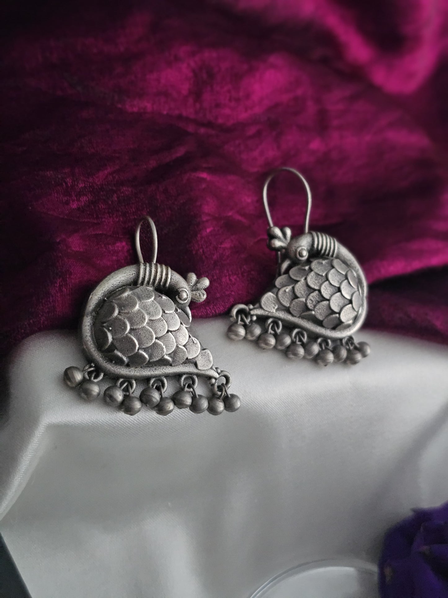 Peacock Hook Earrings