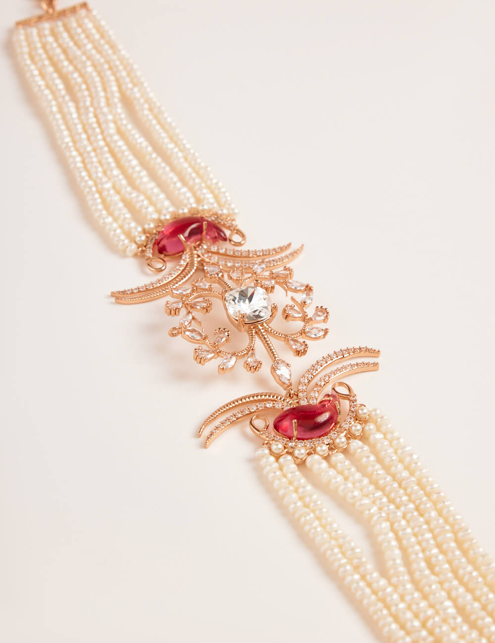 Le Palm Double Fish Choker Necklace