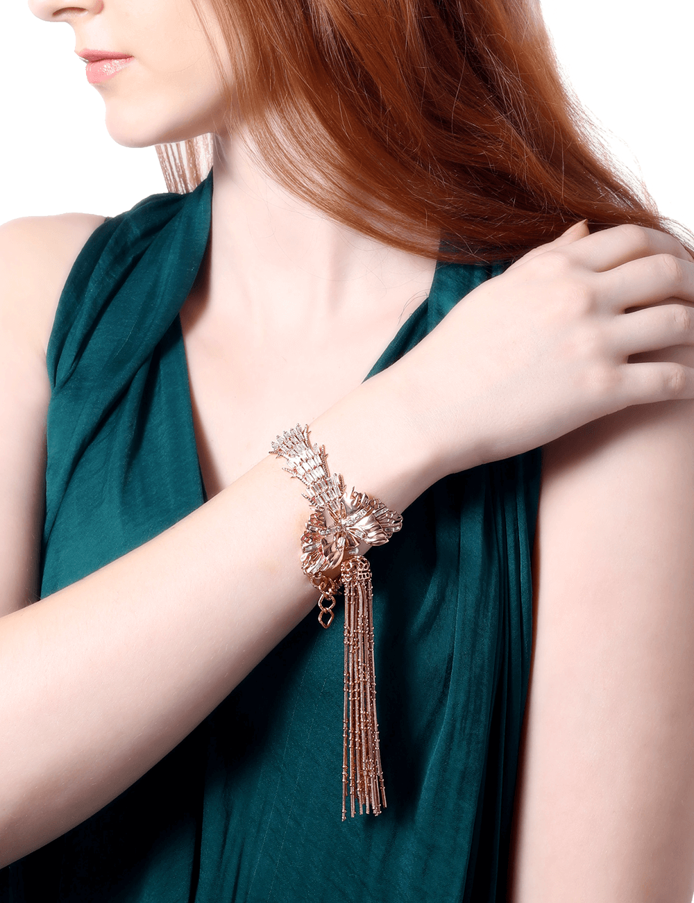 Glazed Fringe Bracelet
