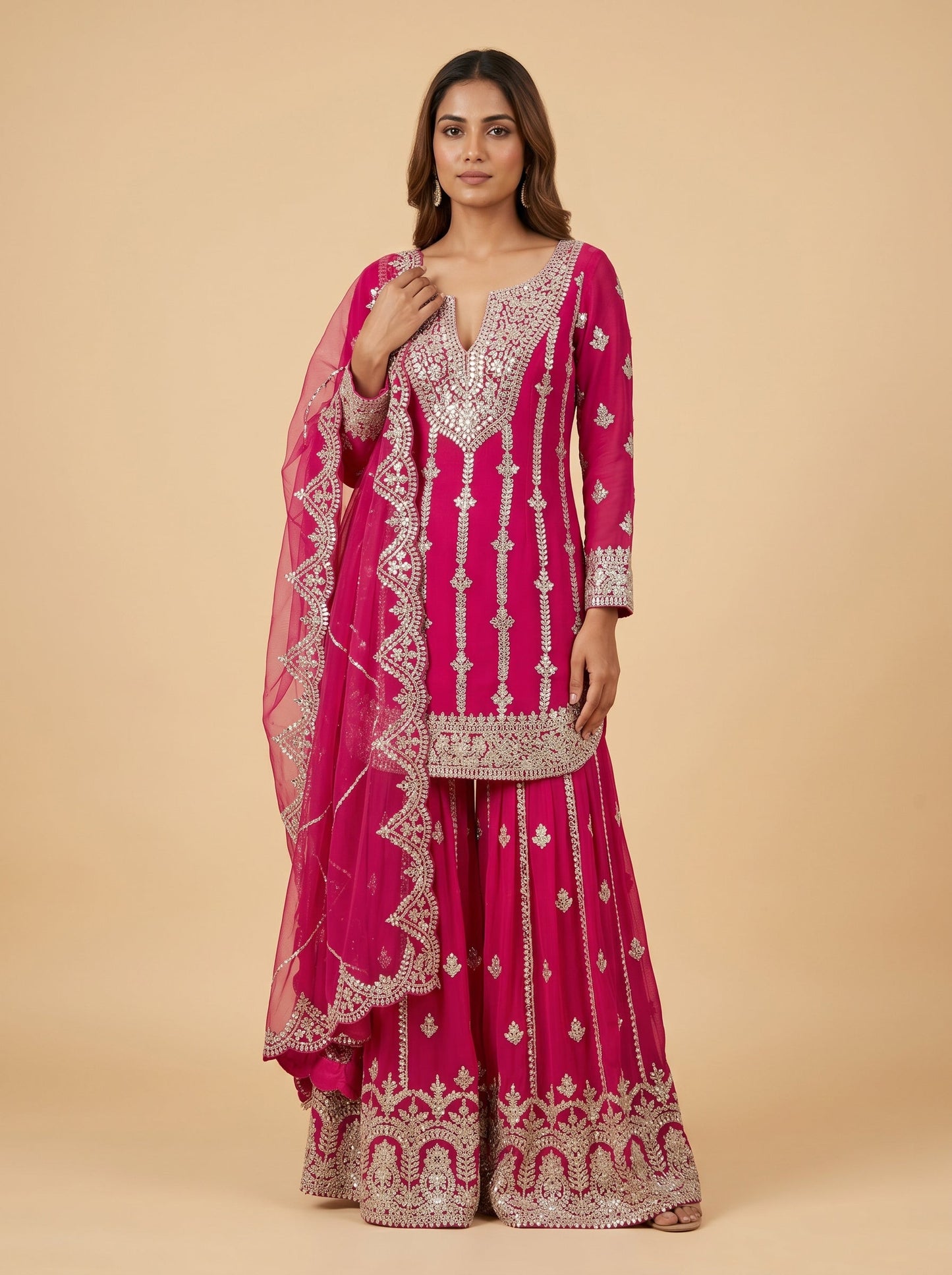 Rose Petal Pink Palazzo Set