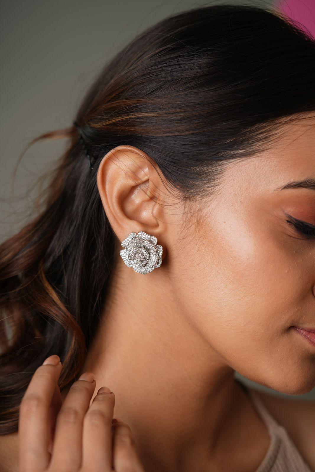 Rose Shaped Studs