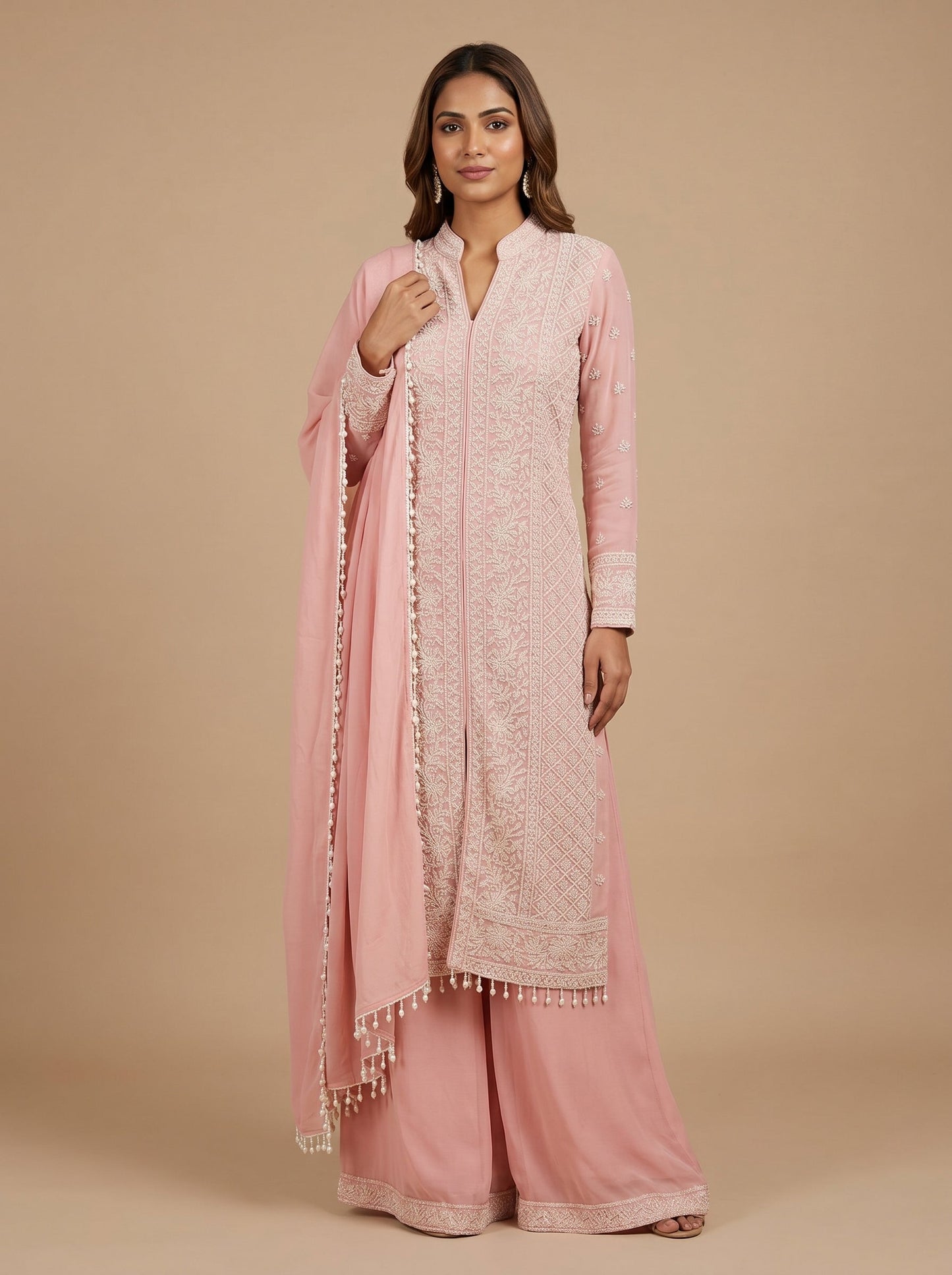 Candy Pink Kurti Pant Set