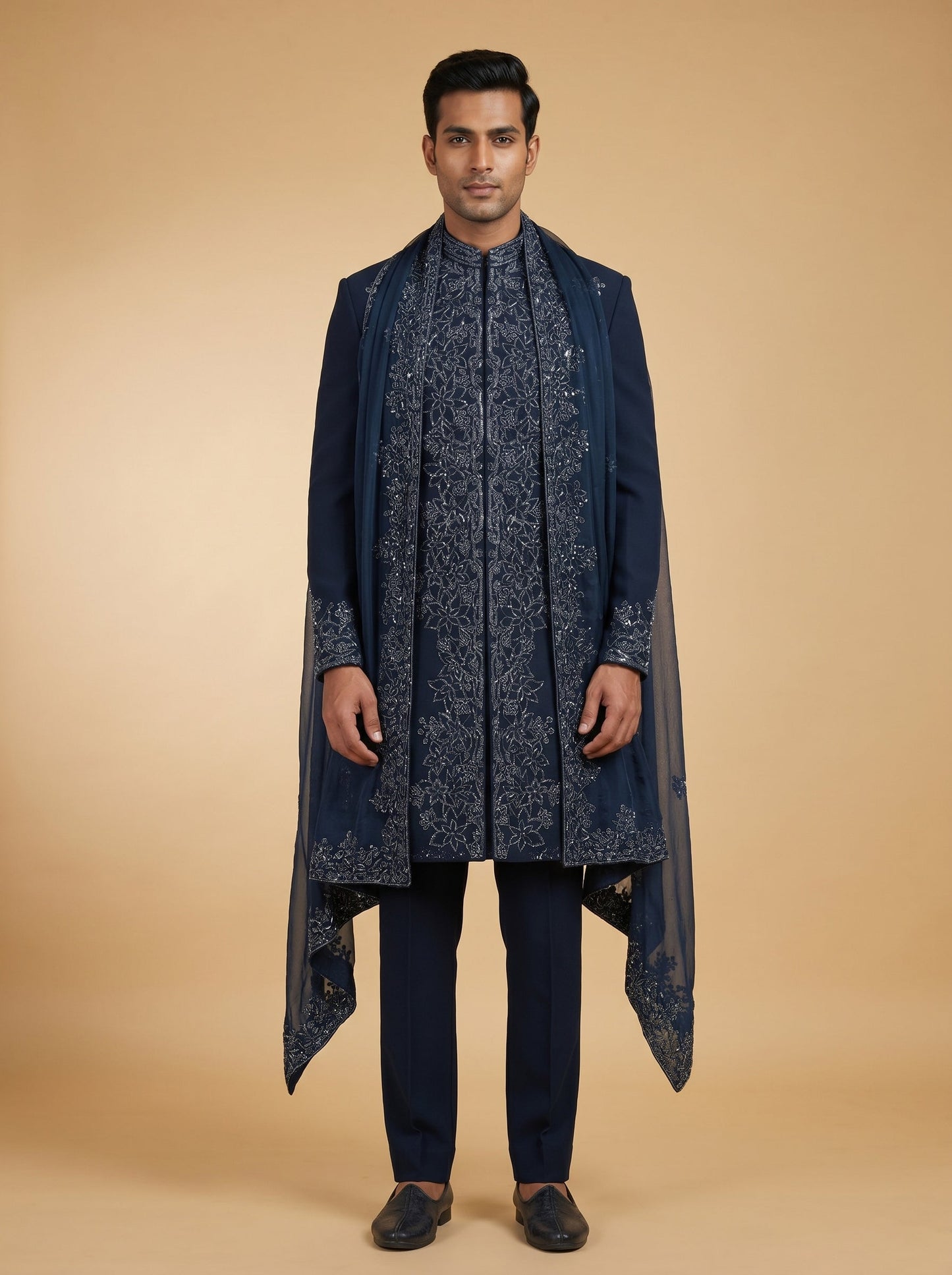Royal Blue Sherwani
