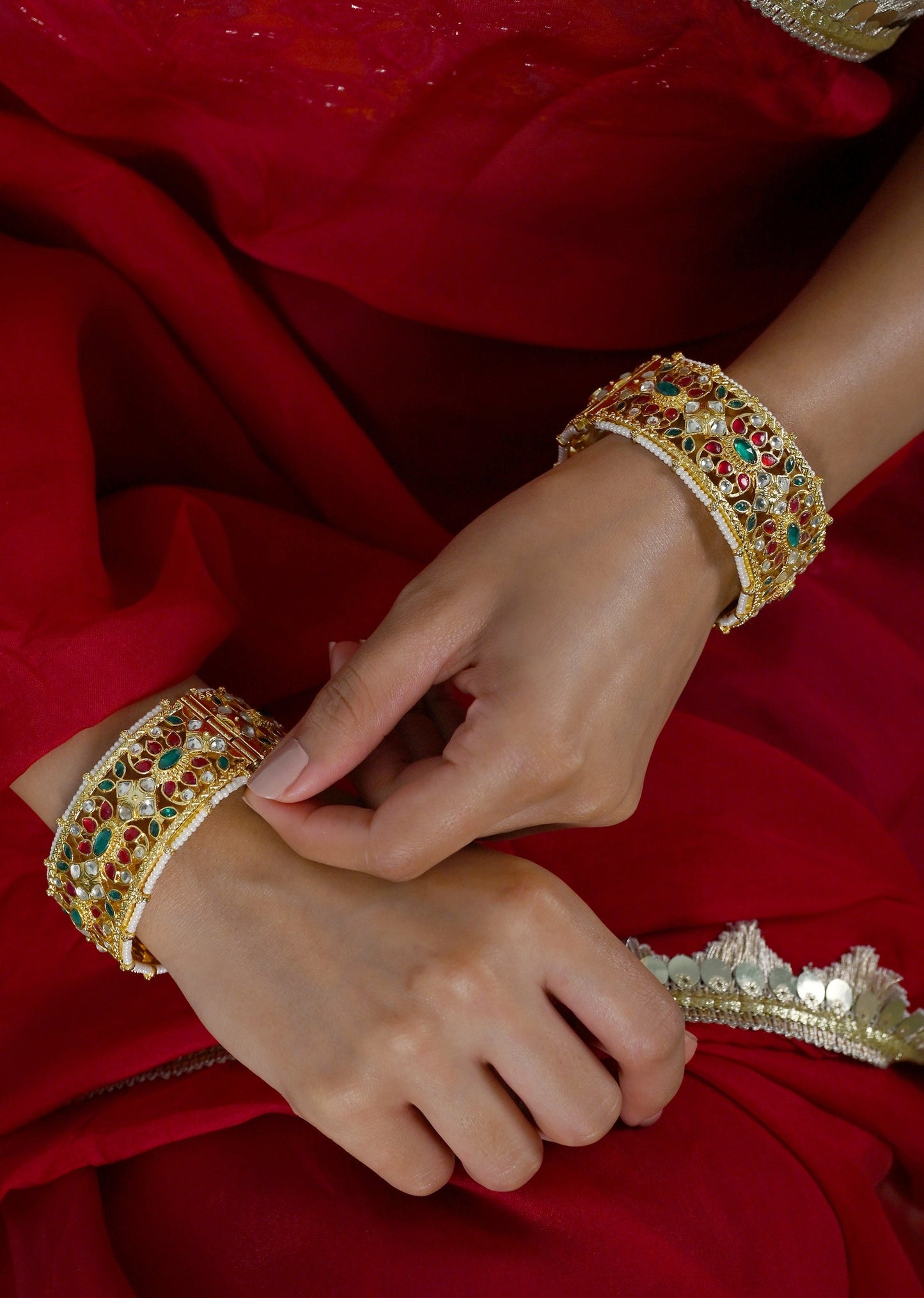 Royal Multicolour Kundan Bangles