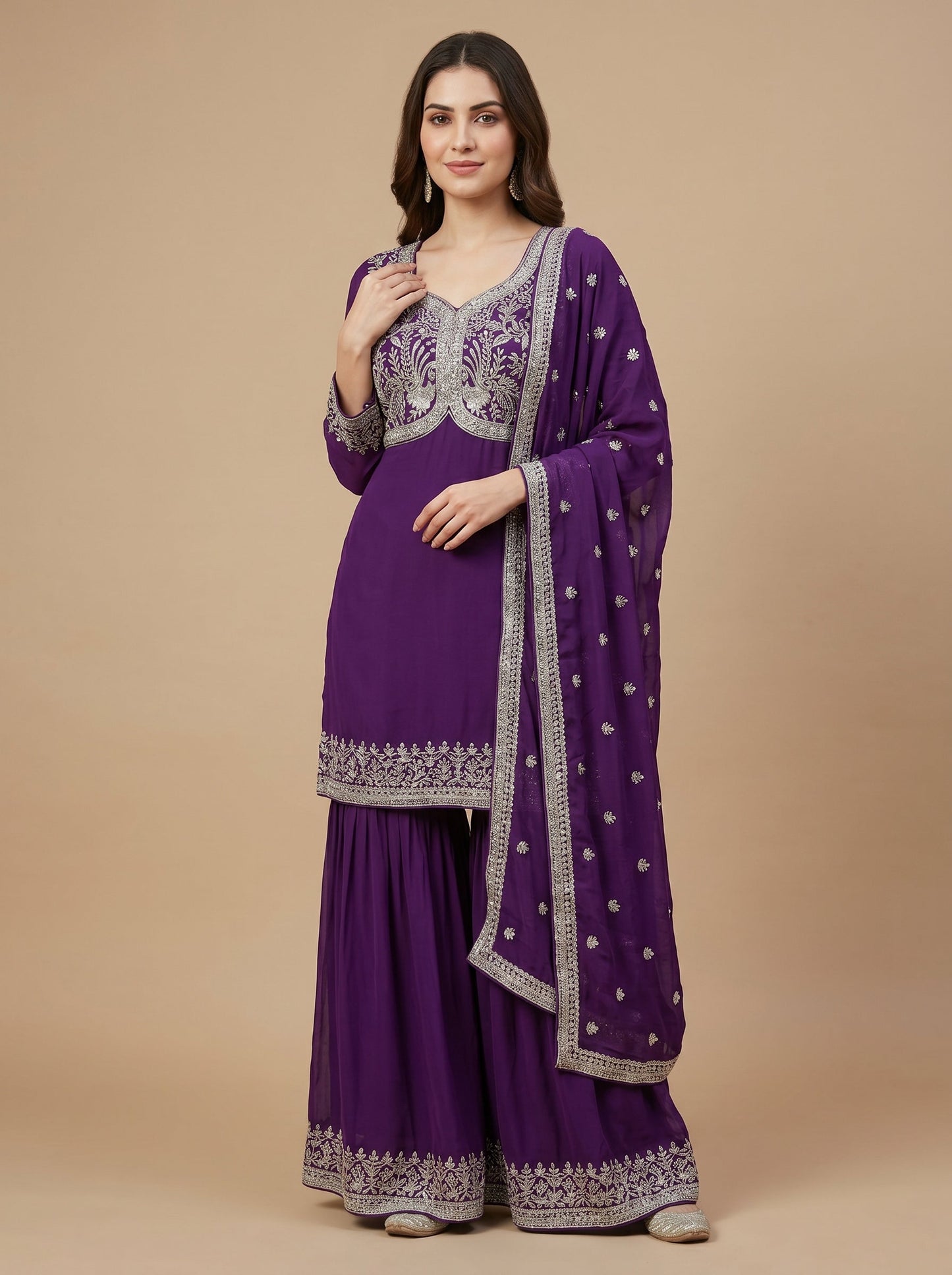 Royal Purple Anarkali