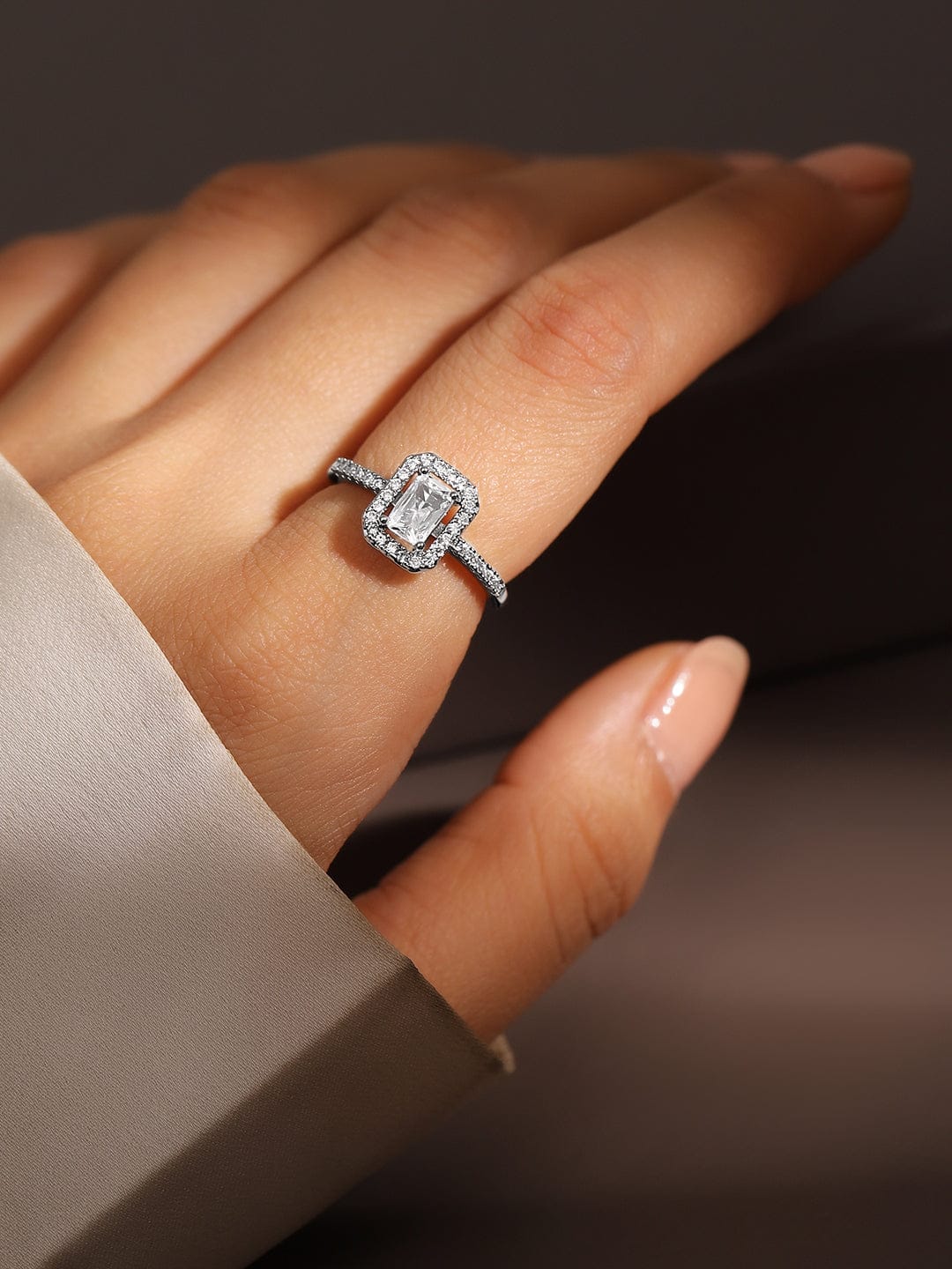 American Diamond Zirconia Cubic Ring