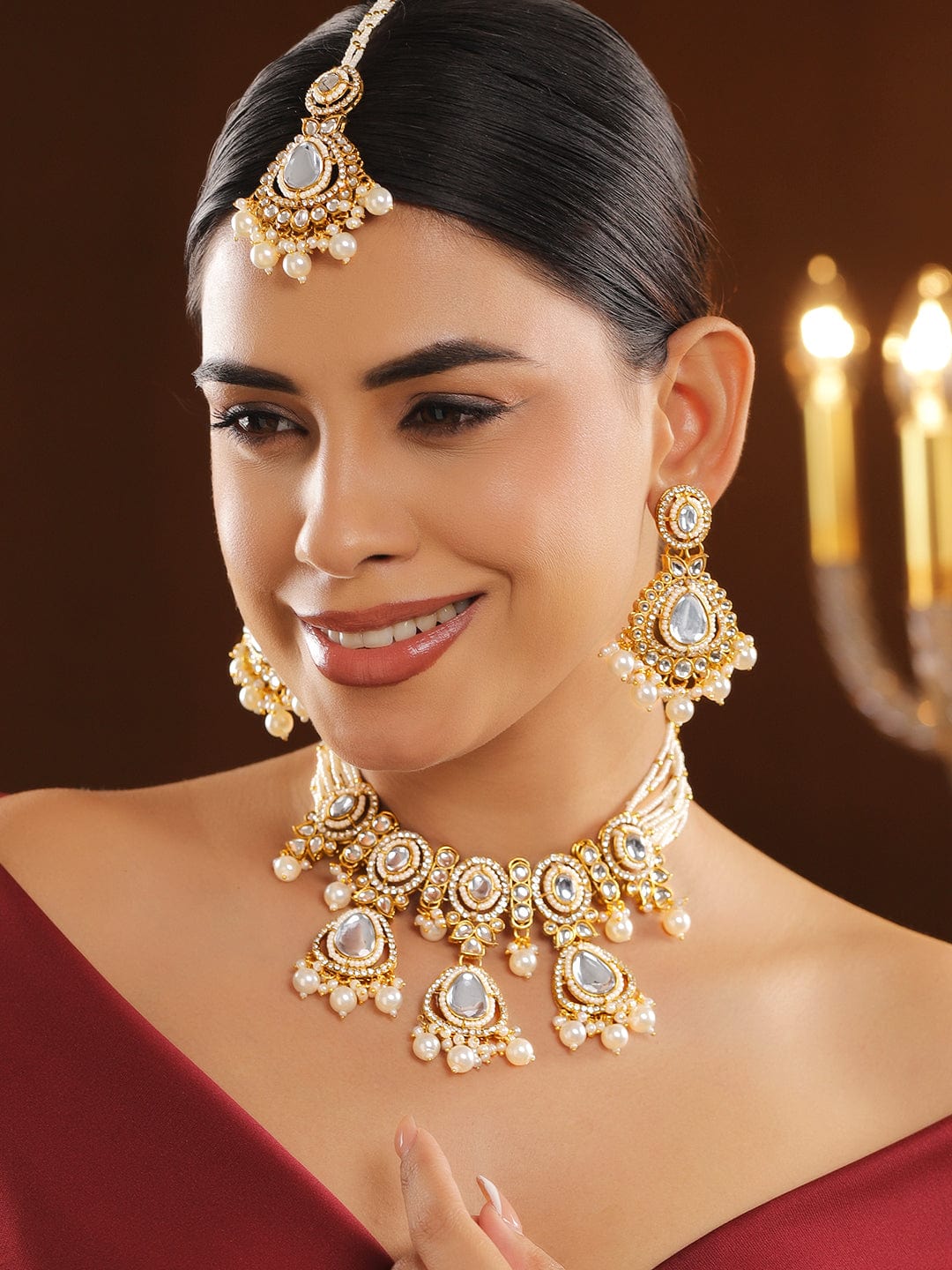 Ivory Glow Luxury Necklace Set