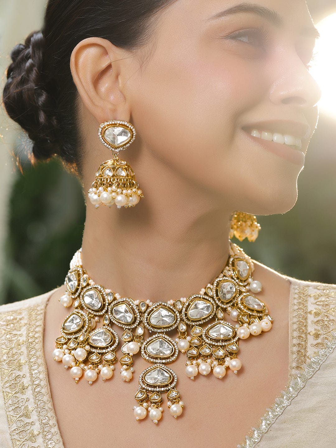 Kundan Polki Majesty Necklace Set