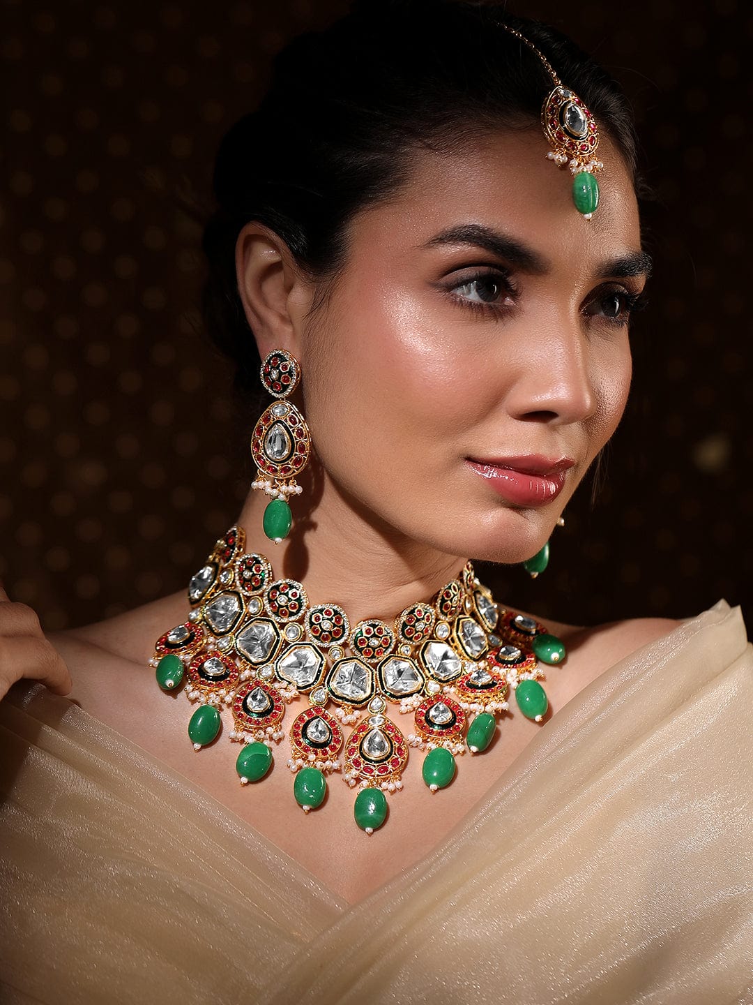 Whispers of Royal Bloom Necklace Set