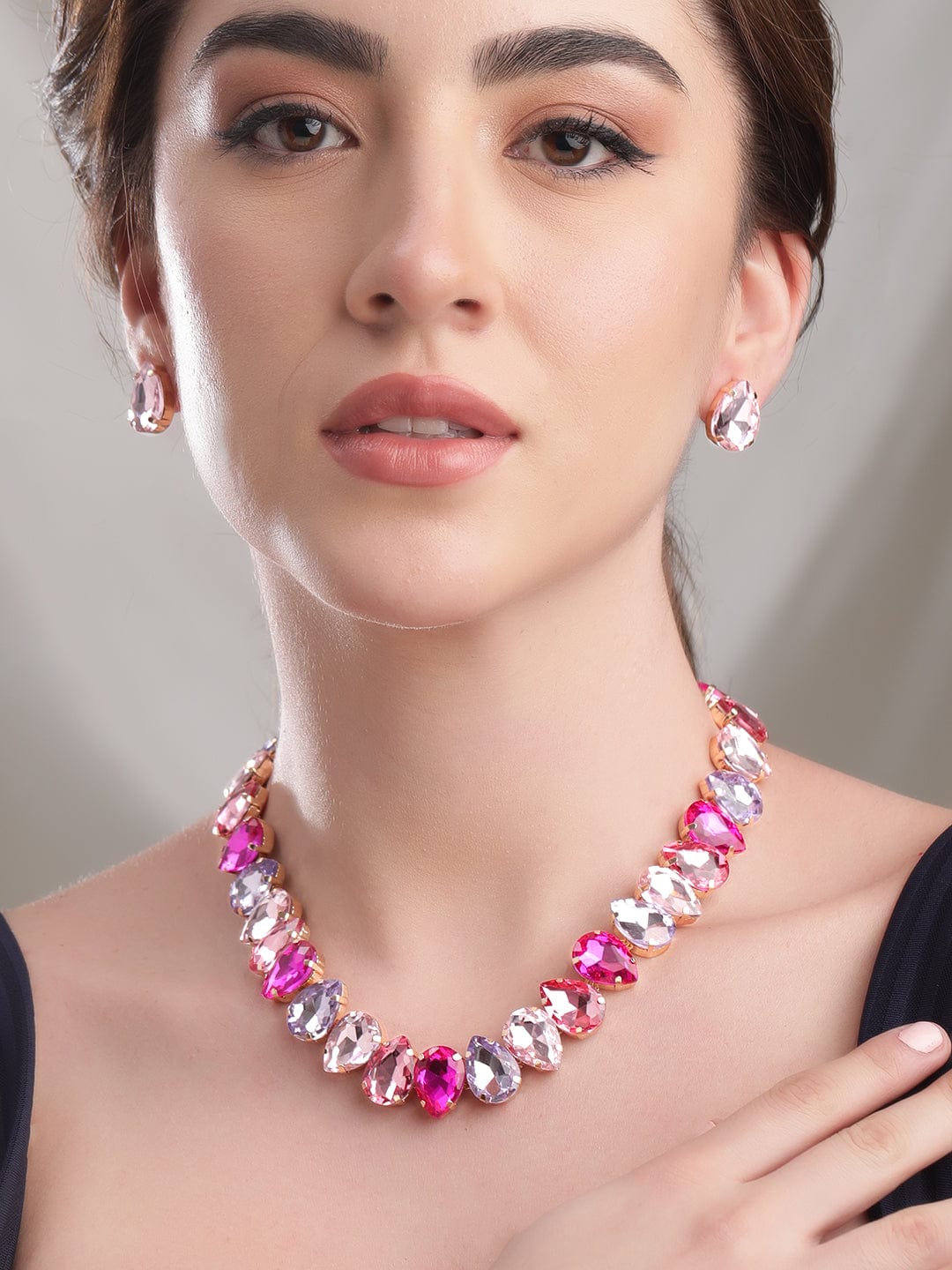 Alluring Crystal Necklace Set