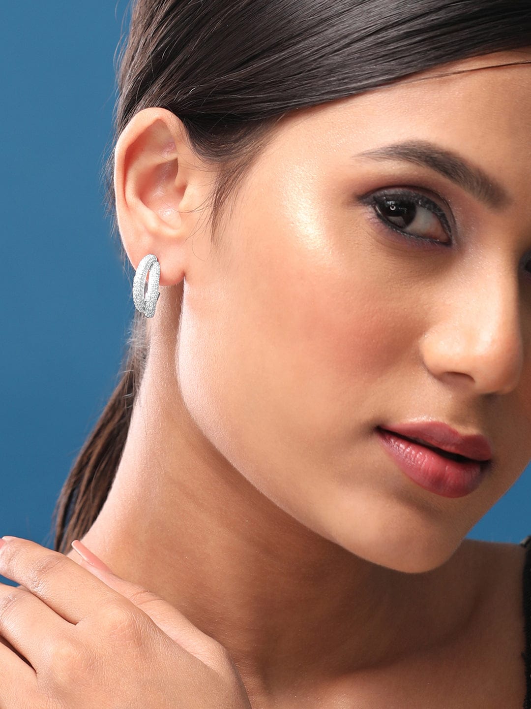 Everyday Sparkle Minimal Hoop Earrings
