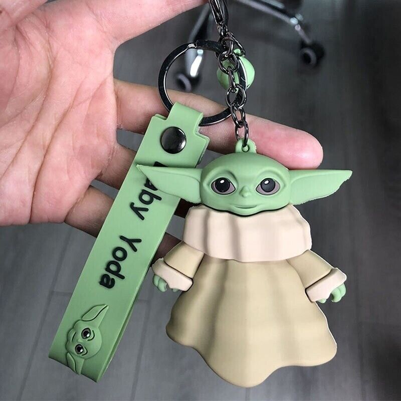 Star Wars | Baby Yoda Keychain | 3D Lanyard Keychain | Silicone |