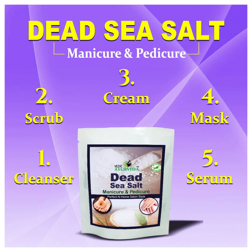 VedicAyurveda Dead Sea Salt Manicure & Pedicure kit