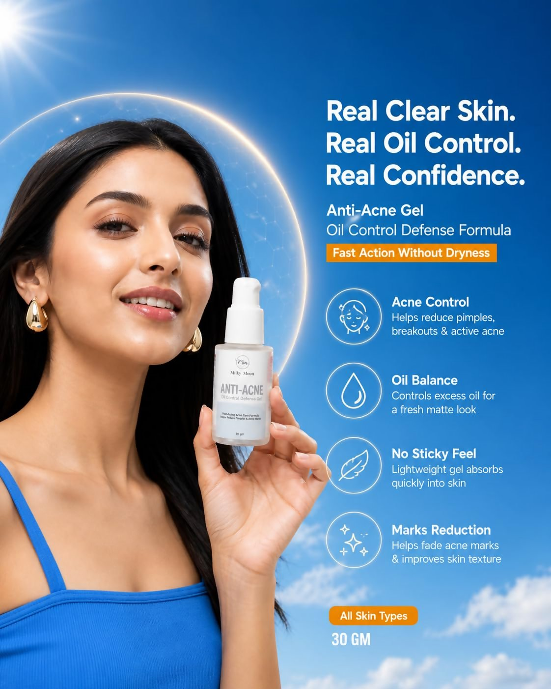 Milky Moon Rapid Relief Anti-Acne Gel