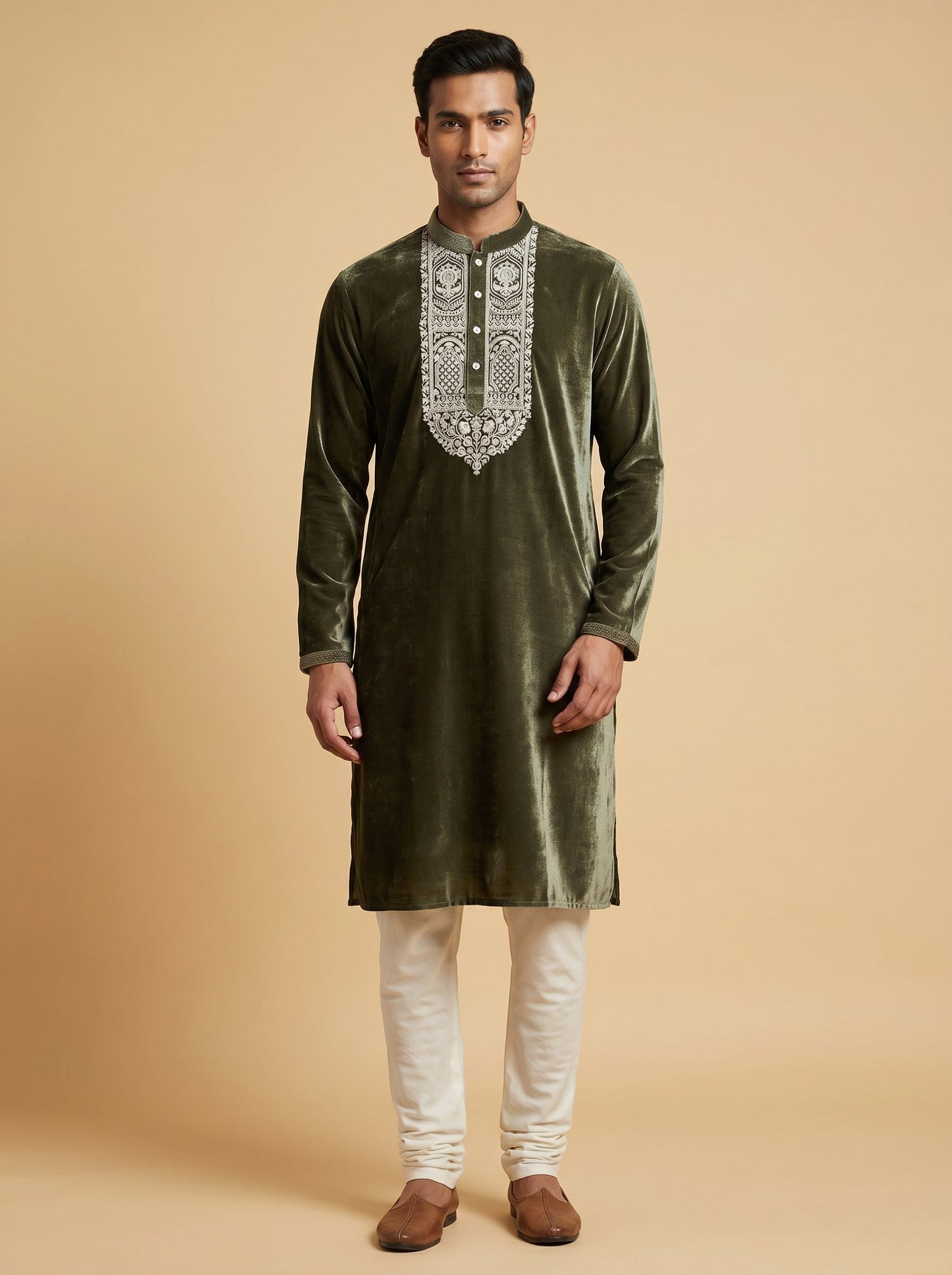 Sage Green Straight Kurta Set