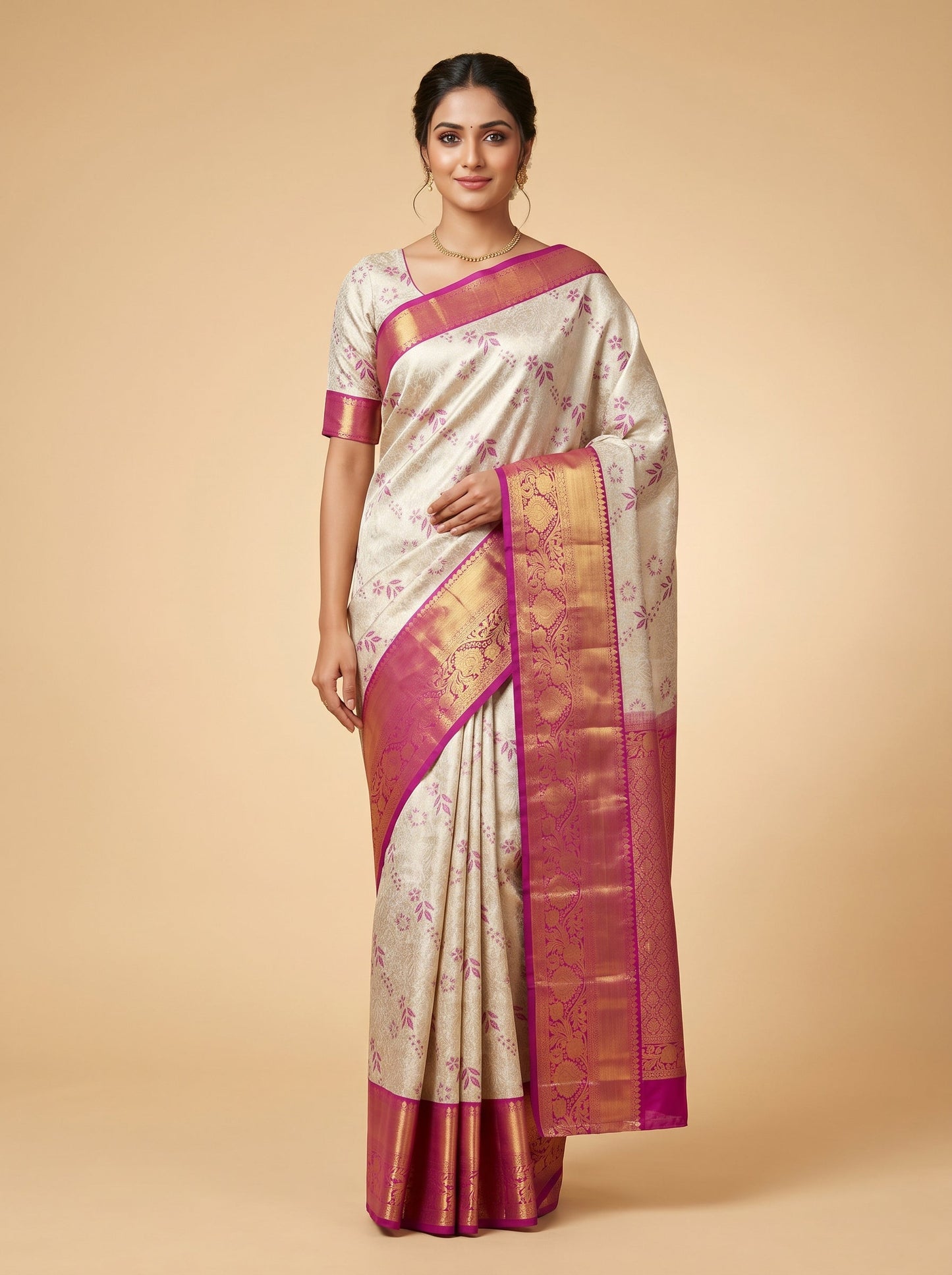 Sea Green Blue Ocean Fusion Handloom Saree