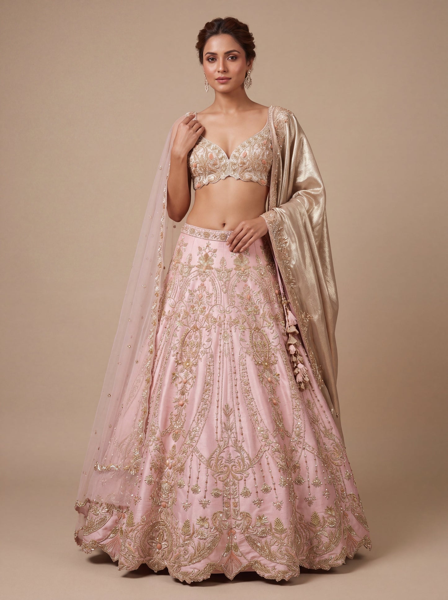 Flamingo Pink Bridal Lehenga With Soft Fairytale Charm