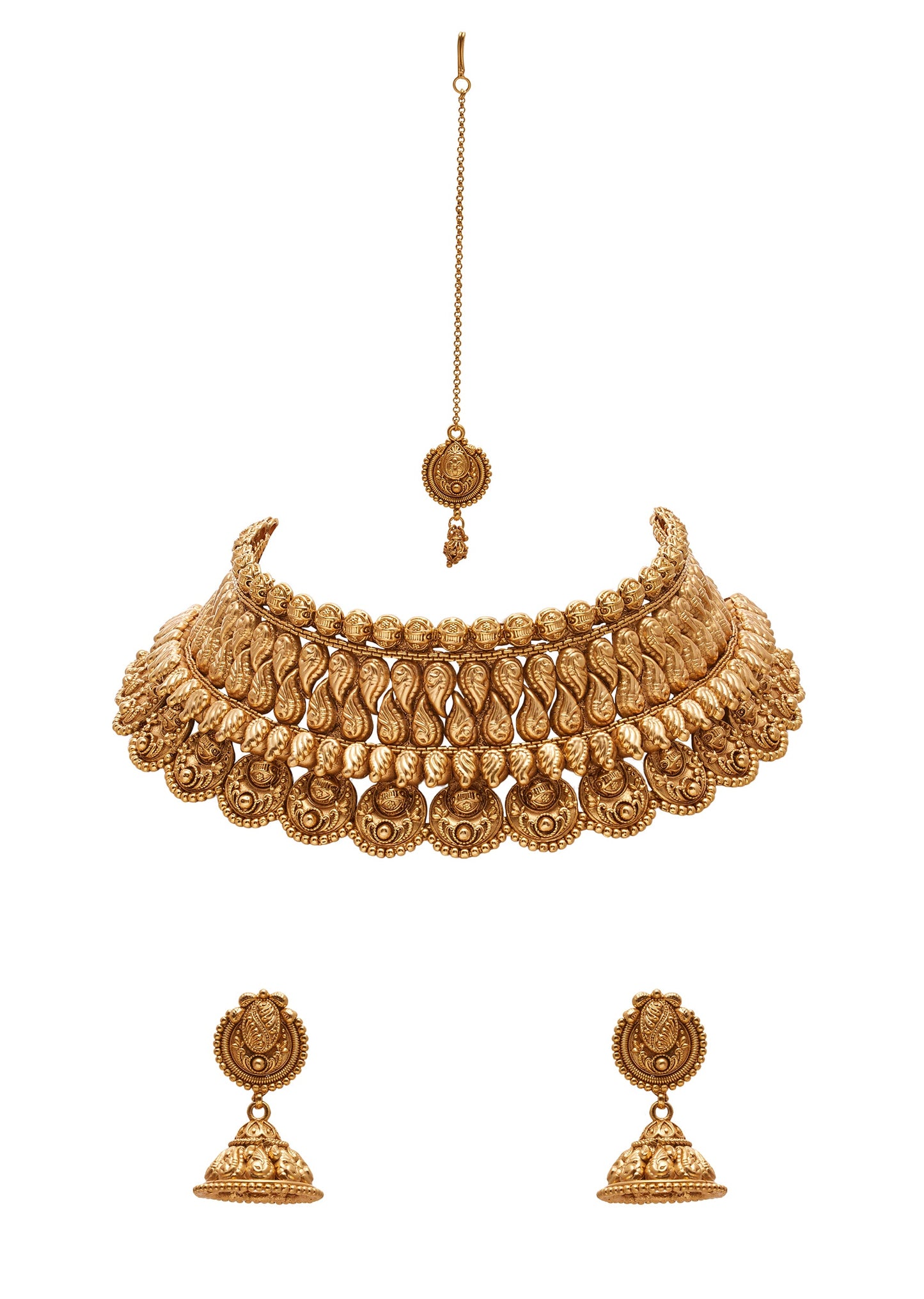 Stone And Pearl Kundan Necklace Set