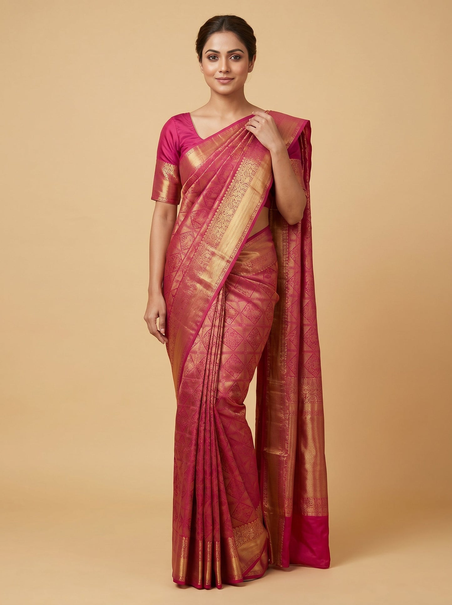 Shot Rani Iridescent Tone Handloom Saree