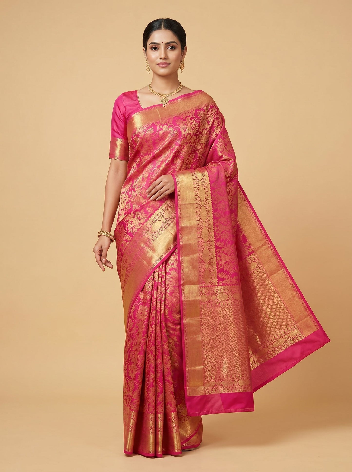 Shot Rani Shine Handloom Saree