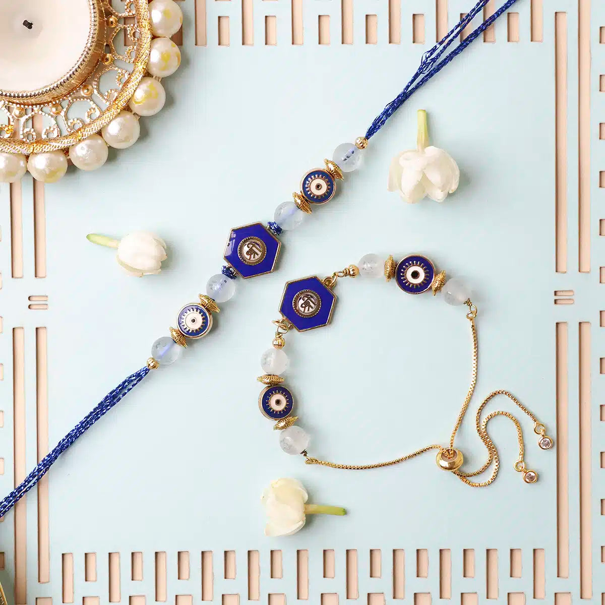 Shree Evil Eye Rakhi Combo