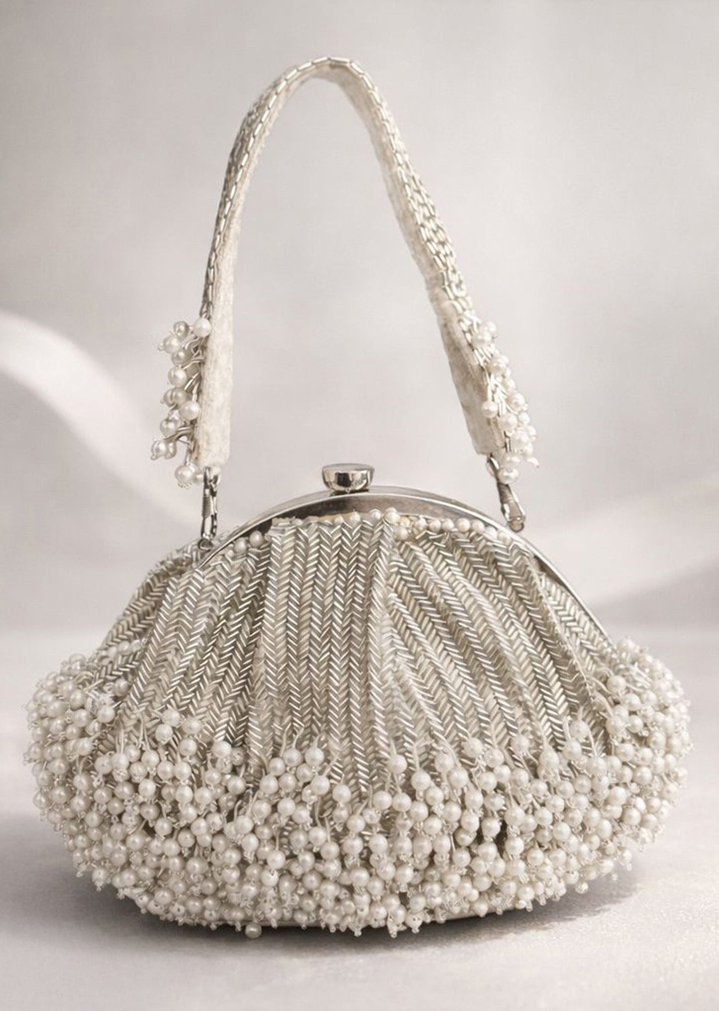 Silver Minimal Clutch